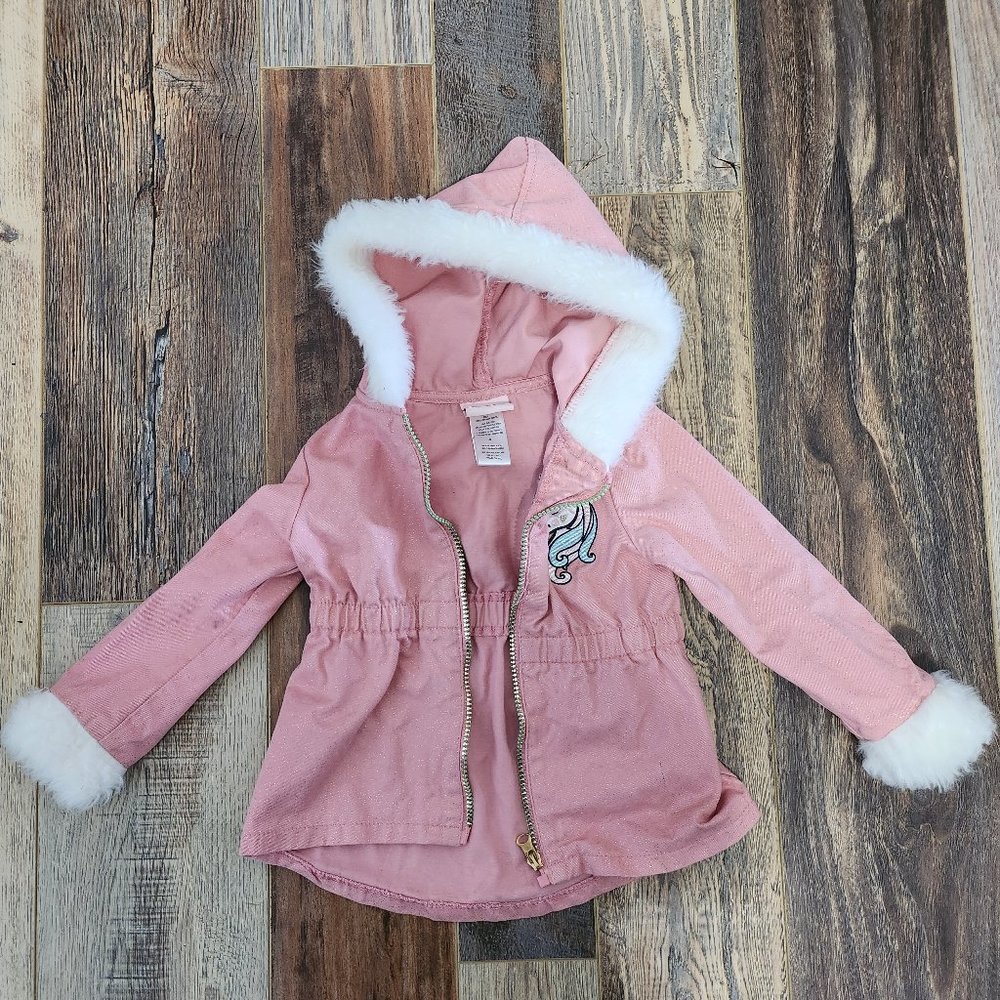 4T Girls Little Lass Sparkly Unicorn Jacket ❤️ 5/$20